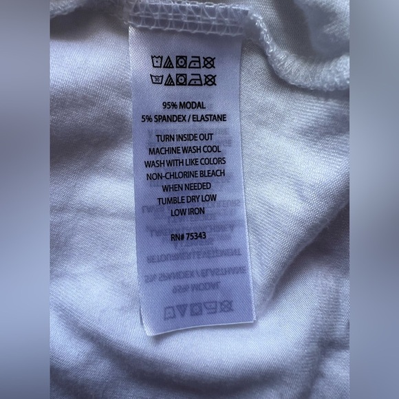 Paraphrase Long Sleeve Tunic Tee PARAPHRASE Women White PulloverT-Shirt Size M - Picture 15 of 16